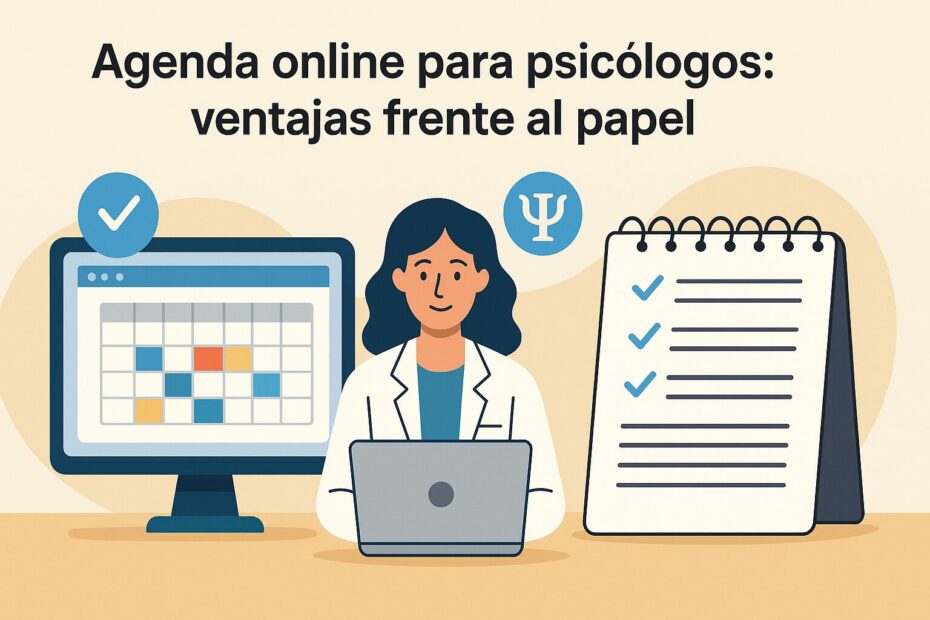 Agenda online para psicólogos | Ventajas frente al papel