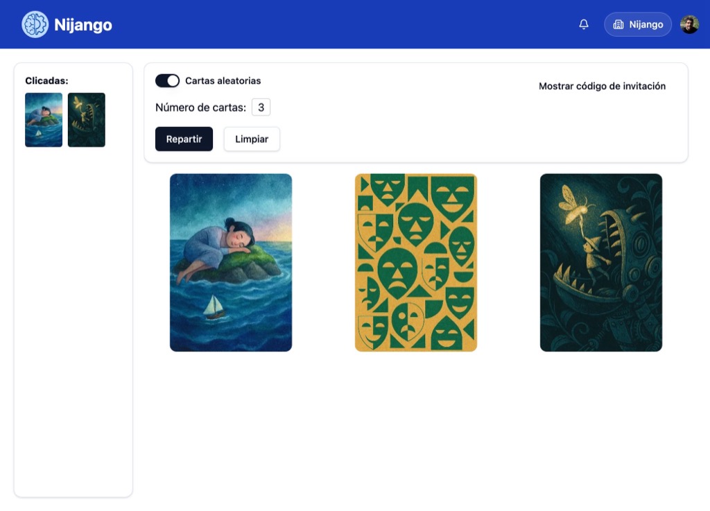 Cartas proyectivas en Nijango